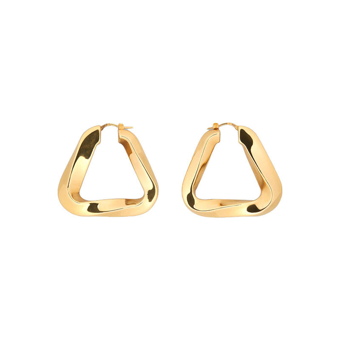 Wholesale Irregular earrings with simple personality, triangular exaggerated geometric earrings with elegant temperament