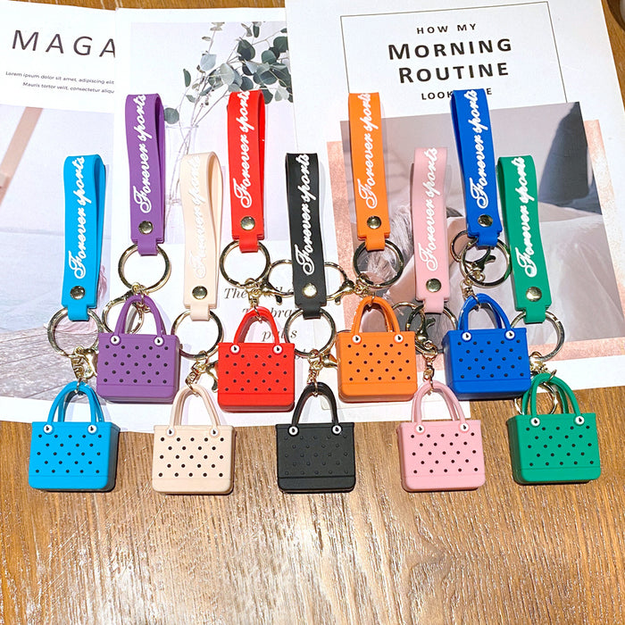 Wholesale Soft Rubber Bag Keychain JDC-KC-Gongz058