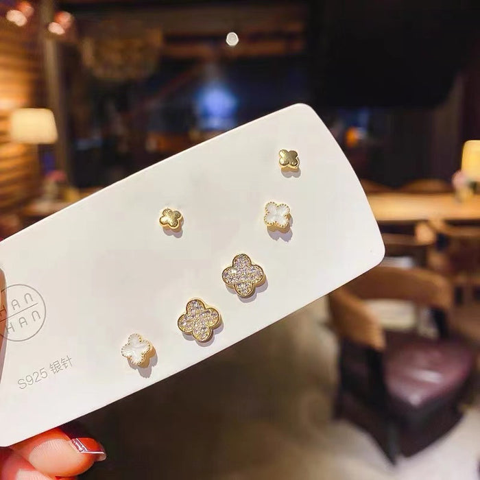 Wholesale Silver Needle Premium Earnail Set with Simple Earrings for Women, Exquisite and Versatile, Compact and New Style Earrings