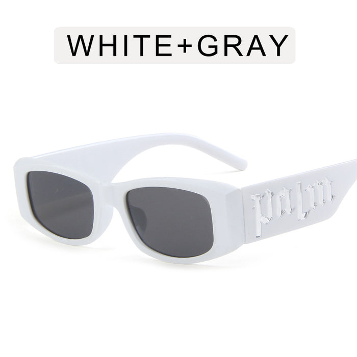 Wholesale Black box punk letter fashion sunglasses, high-end sunglasses