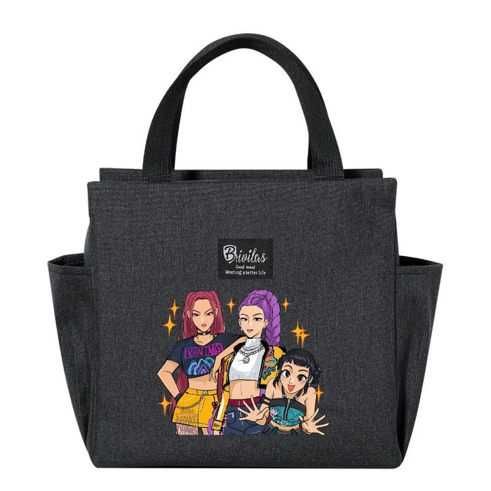 Wholesale Cute Cartoon Insulated Lunch Bag for Hot and Cold Handbags