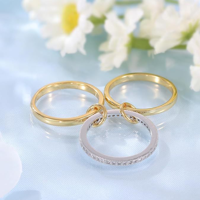 Wholesale Fashion niche temperament, creative personality, handmade jewelry, copper gold-plated four layer intermediate diamond ring wholesale