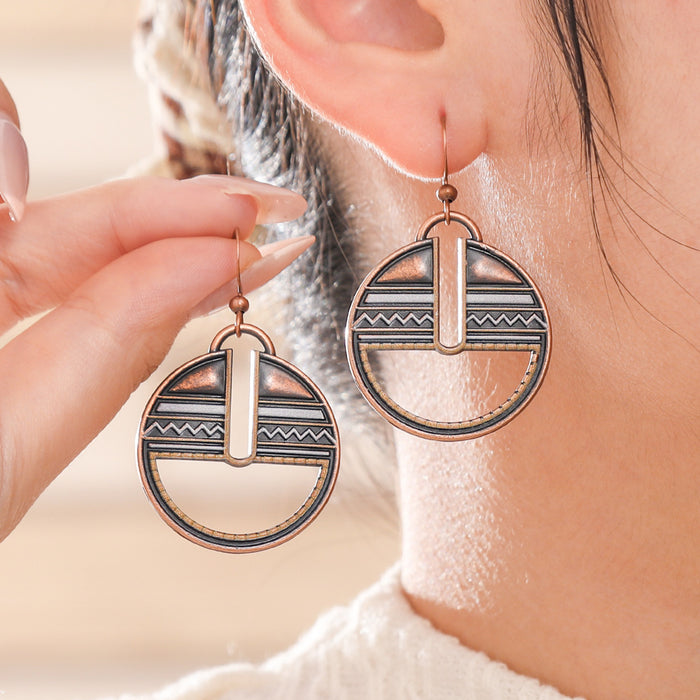 Wholesale Bohemian Retro Tassel Earrings Ethnic Style Zinc Alloy Gift MOQ≥2