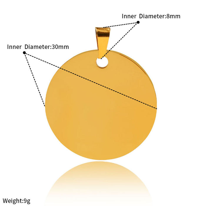 Wholesale Gold, silver, black hang tag carving stainless steel identity tag