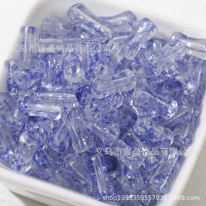Wholesale 50pcs Bamboo Joint Glass Loose Beads 6mm