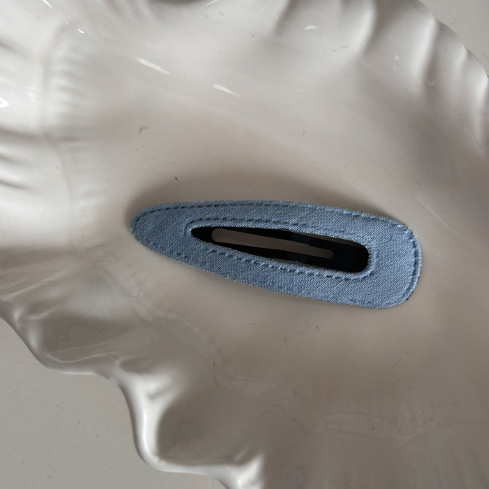 Wholesale Denim blue fabric bb clip cute dopamine baby hair clip broken hair side clip bangs hair accessories new