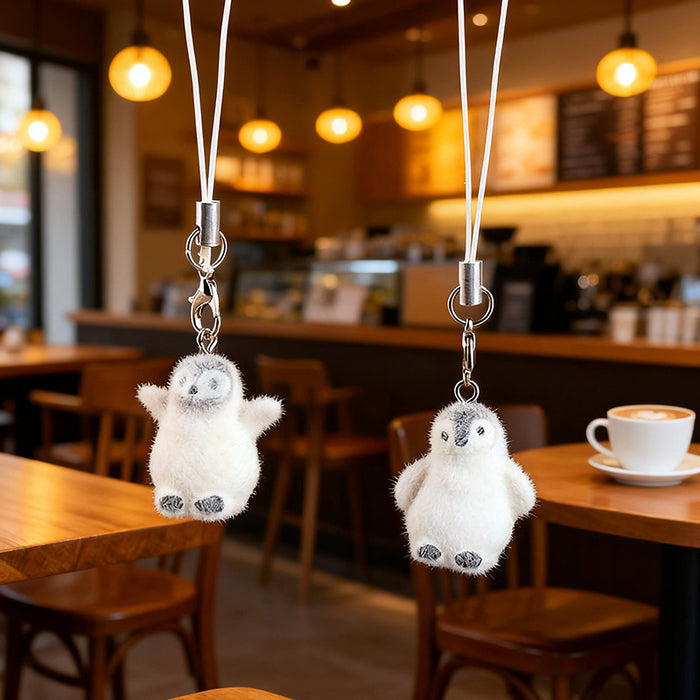 Wholesale  flocked underwater animal keychain pendant