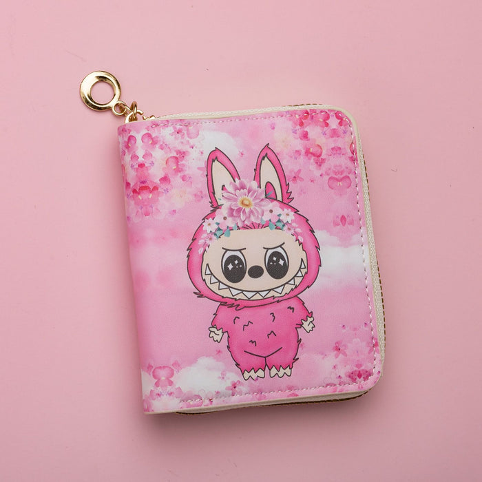 Wholesale Cute Cartoon Print Short Kids Wallet