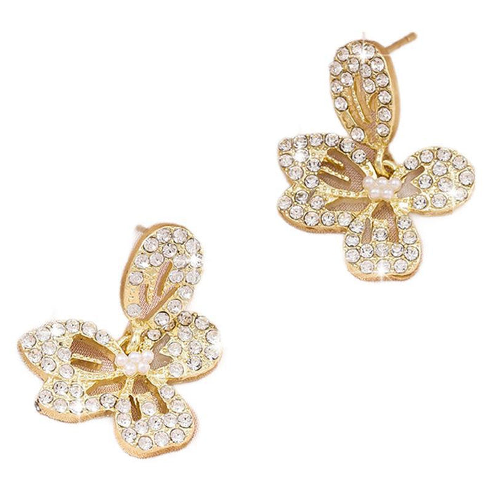 Wholesale Silver needle temperament flower earrings, niche and exquisite earrings