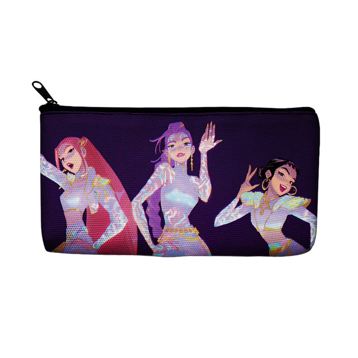 Wholesale K-pop merchandise canvas chain pencil cases stationery