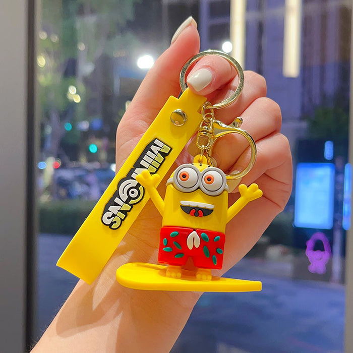 Wholesale Cartoon Keychain Couple School Bag Pendant Children' s Small Gift Car Keychain School Bag Pendant