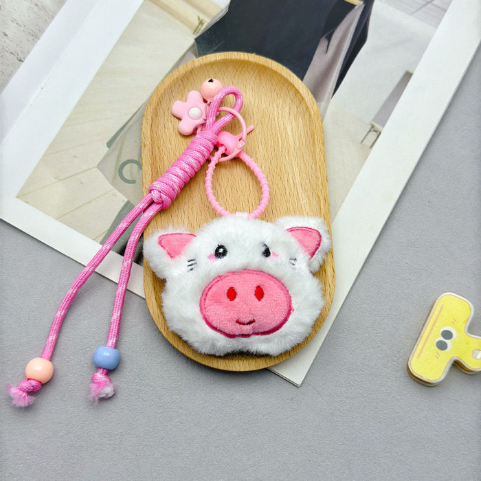 Wholesale Colorful Doll Small Pendant Creative Cartoon Plush Doll Key Pendant Handmade Rope DIY Accessories