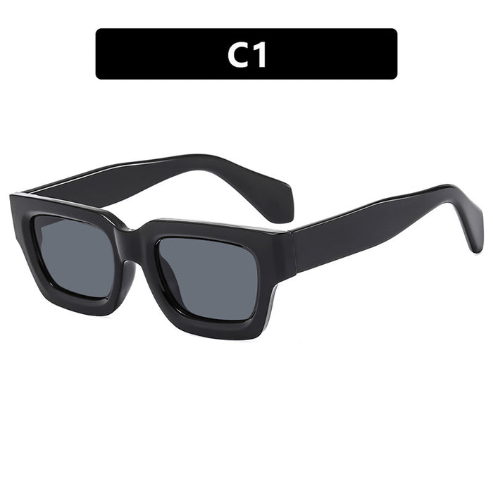 Wholesale Square small frame sunglasses, new fashionable sunglasses, personalized thick frame sunglasses