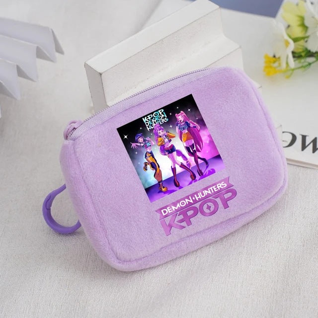 Wholesale KPop Devil Hunter Animal Coin Purse Cute Nylon Portable Wallet Casual Everyday Gift
