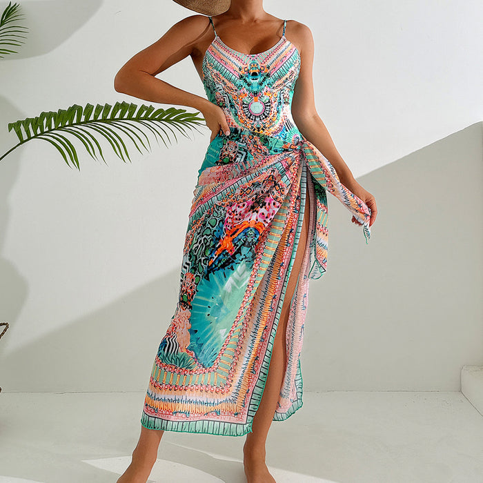 Wholesale Sexy printed one-piece swimsuit origin