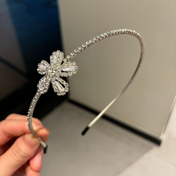 Wholesale  Hair Hoop All-match Rhinestone Fine Head Hoop  Zircon Elegant  Headwear for Women