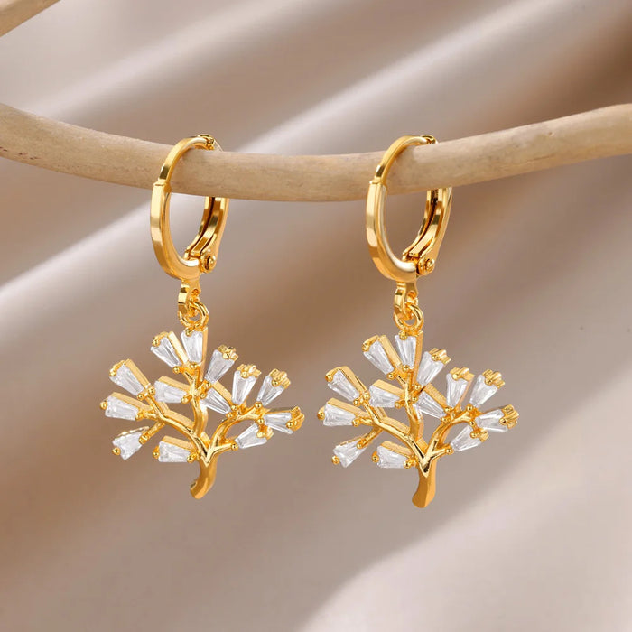 Wholesale Retro French High-end Pearl 18K Gold Earrings