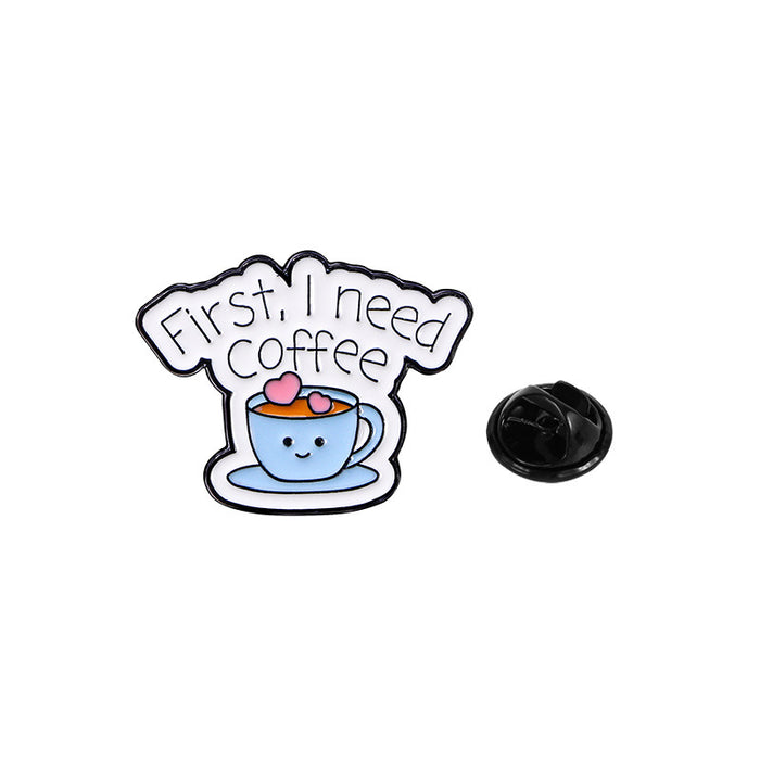 Wholesale Original  coffee cartoon cute  brooch