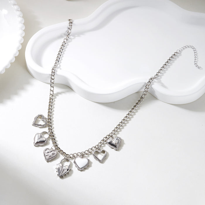 Wholesale Vintage Sacred Heart Pendant Necklace Jewelry