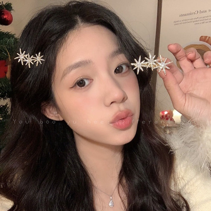 Wholesale   Star Hairpin Women's Bangs Clip All-match Hairpin Clip Headwear  Clip Refined Front Clip