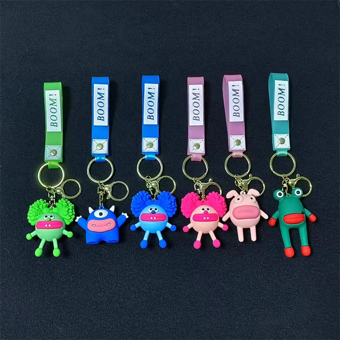 Wholesale Cartoon Silicone Doll Keychain JDC-KC-HaoXi004