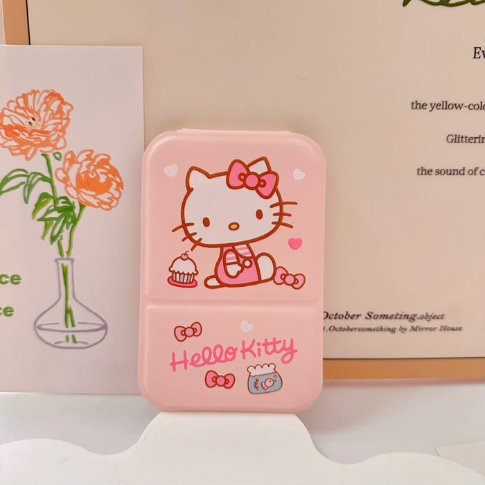 Wholesale Cartoon portable makeup mirror portable small mirror desktop folding mirror student dormitory HD dressing mirror