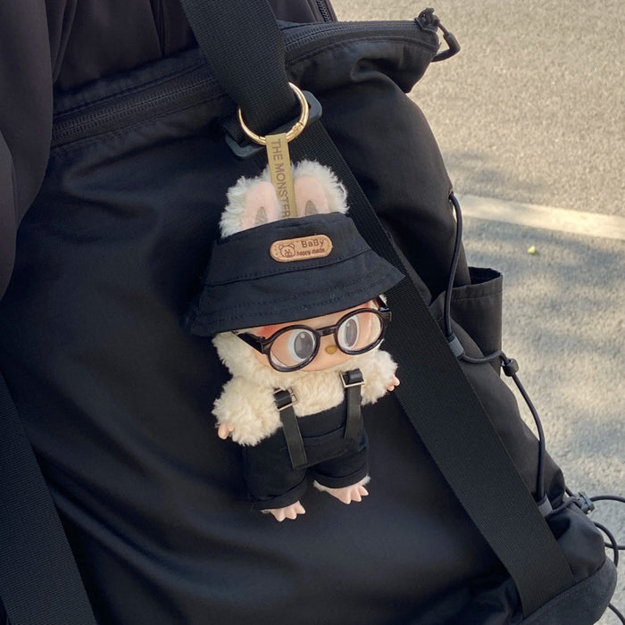 Wholesale Vinyl Doll overalls  hats clothes glasses