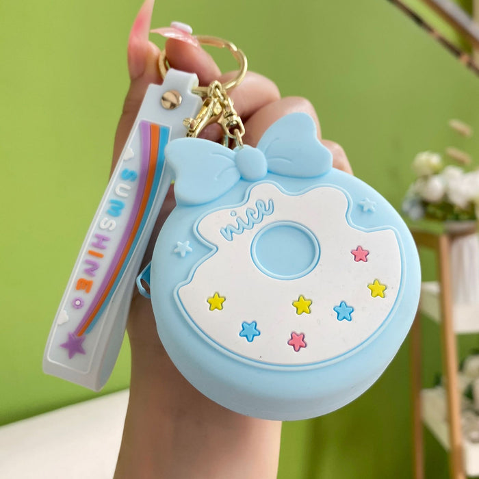 Wholesale Cartoon cute new Macaron coin purse keychain fashion trend bag small pendant exquisite gift