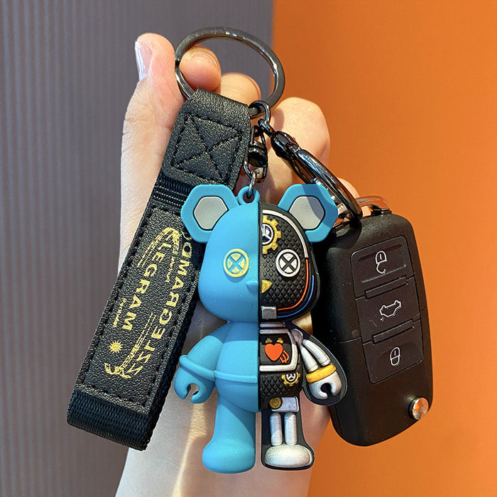 Wholesale Cartoon Mechanical Teddy Bear Keychains JDC-KC-LingY026