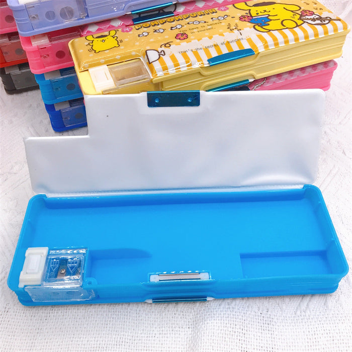 Wholesale Cartoon Pencil Sharpener Plastic Stationery Box JDC-PC-YaLL003