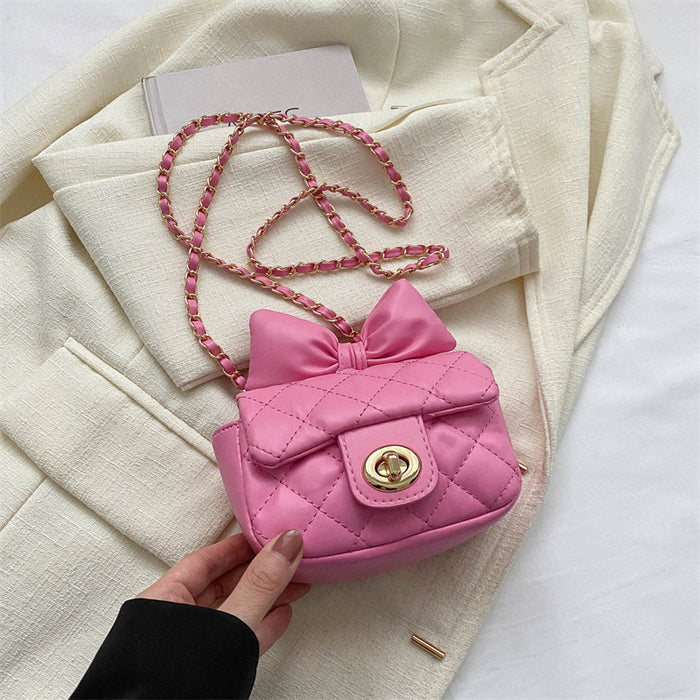 Wholesale PU Bowknot Mini Chain Messenger Bag JDC-SD-MingShuo020