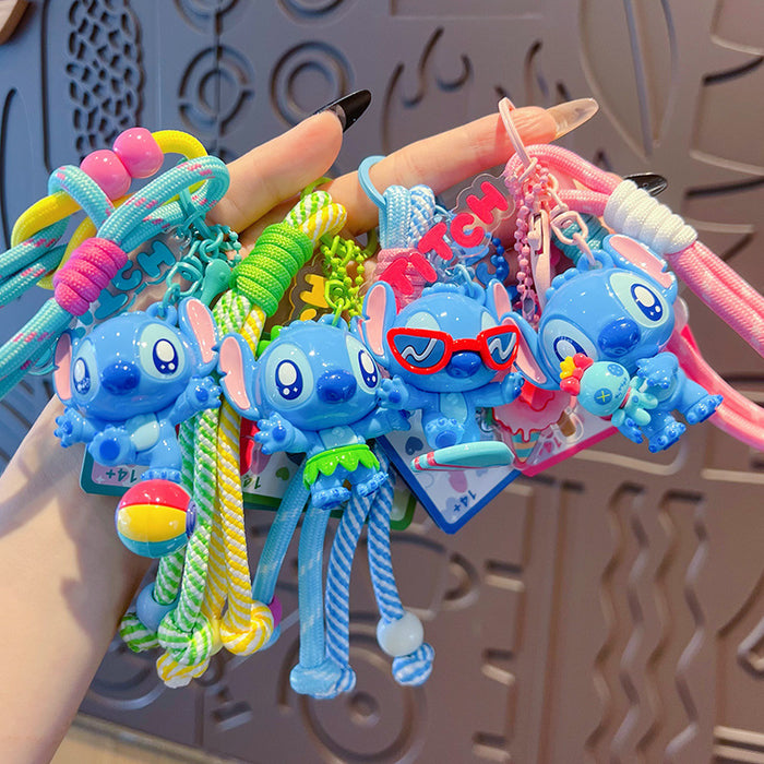 Wholesale Cute bag keychain backpack plush pendant key ring