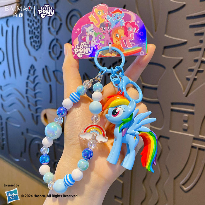 Wholesale Beaded keychain cute doll backpack pendant