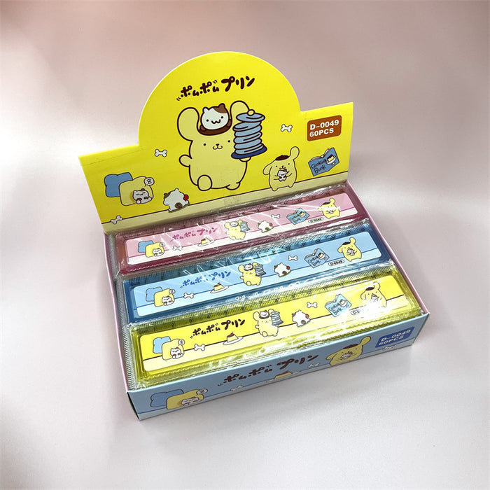 Wholesale 60pcs Acrylic Transparent Cartoon 15cm Wave Ruler JDC-RR-YaLL003