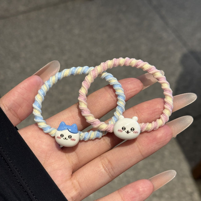 Wholesale Cute Hair Loop Cartoon Girl's Head Rope Rubber Band Internet Popular Hair Rope