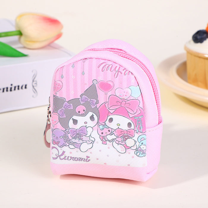 Wholesale Girly Waterproof Leather Coin Purse Student Portable Mini Key Case Cartoon Cute Coin Bag