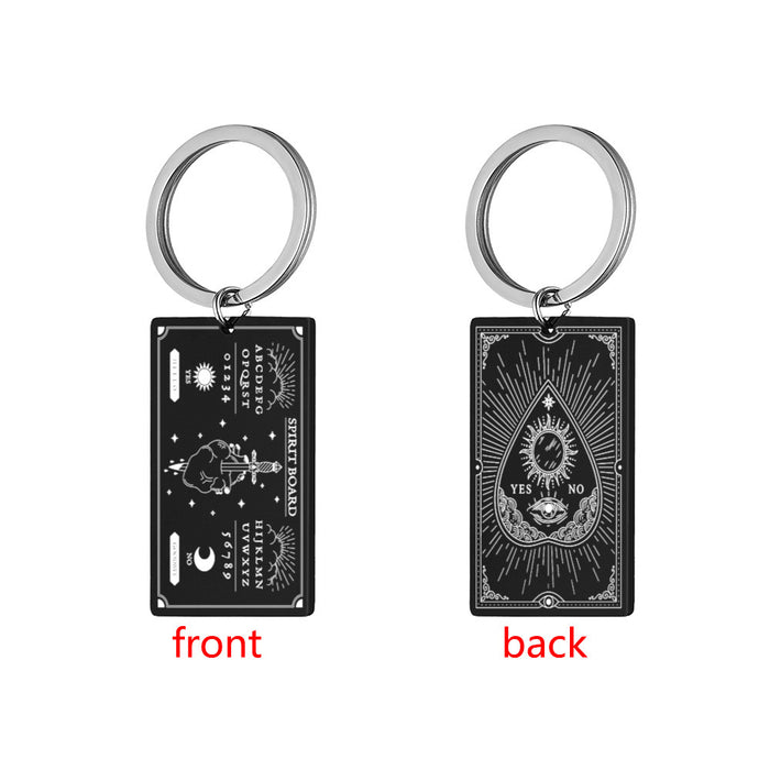 Wholesale Stainless Steel Laser Engraving Keychain JDC-KC-HuanYu033