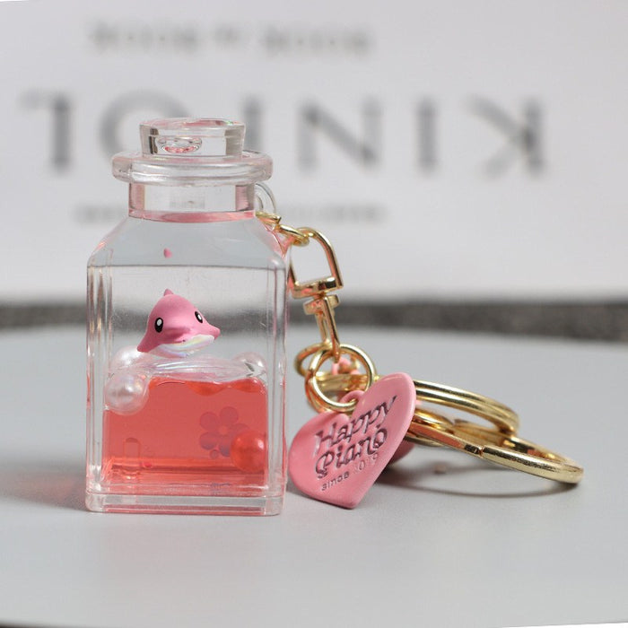 Wholesale Oil-Infused Ocean Drift Sand Keychain Floating Exquisite Car Key