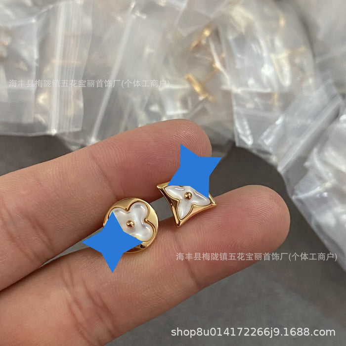 Wholesale White Beimu necklace with diamond shaped circular collarbone chain