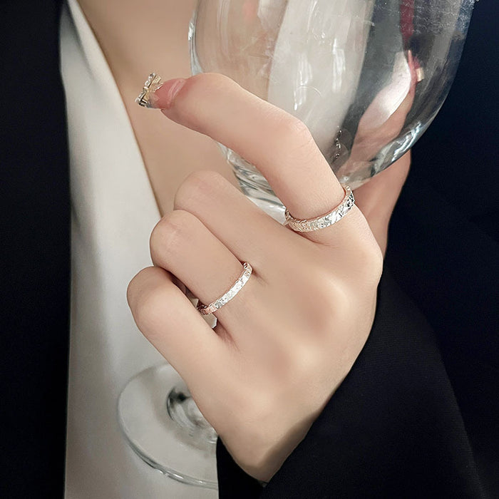 Wholesale Ice Ice Ring for Women  Ring Opening Couple's Ring Gift