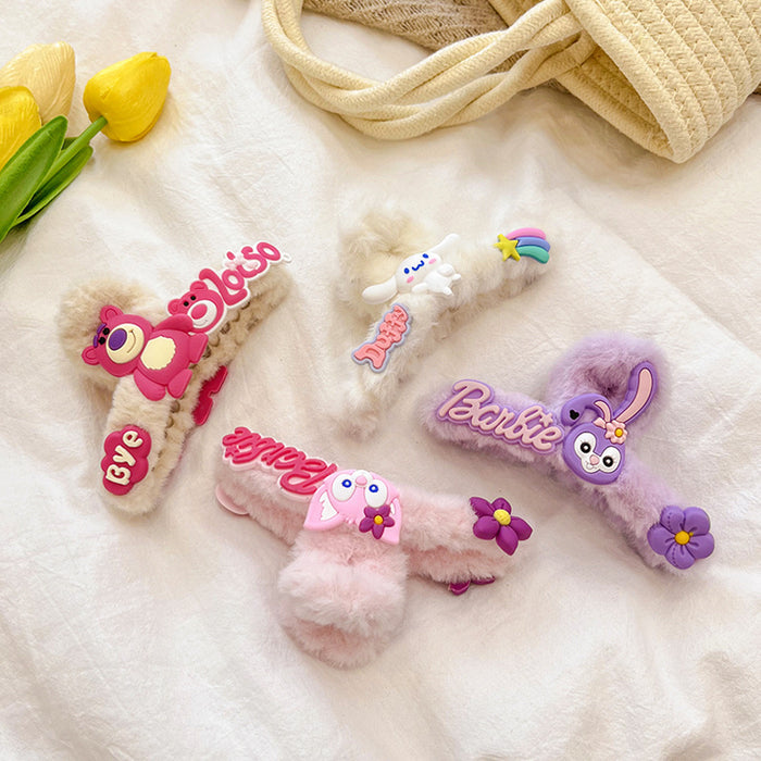 Wholesale Cartoon Resin Plush Hair Clip JDC-HC-QiY008