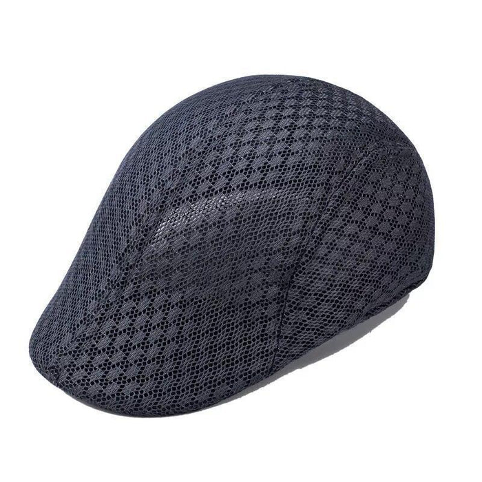 Wholesale Sun hat breathable beret cap duckbill cap mesh hollow beret