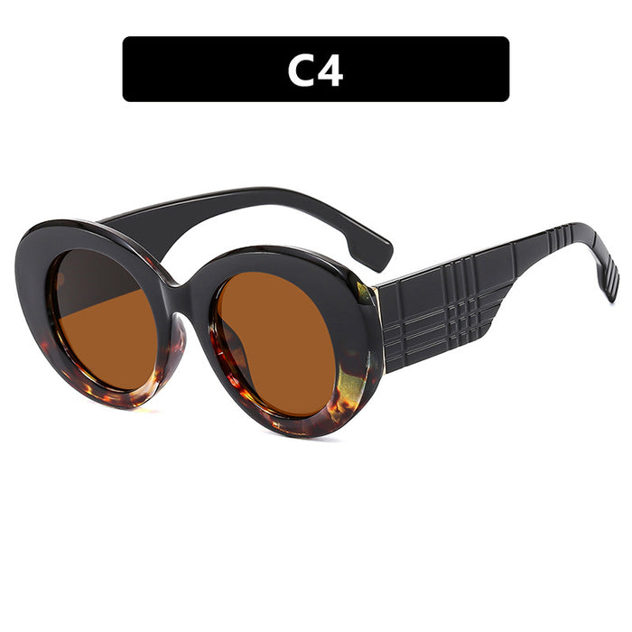 Wholesale PC Large Frame Round Sunglasses JDC-SG-KD213