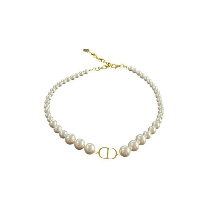 Wholesale New bead necklace sweater chain niche high-end pearl necklace light luxury temperament fashionable collarbone chain