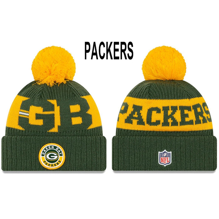 Wholesale Wool Knitted Hat Rugby Game Hat Sports Big Letter Warm Hat