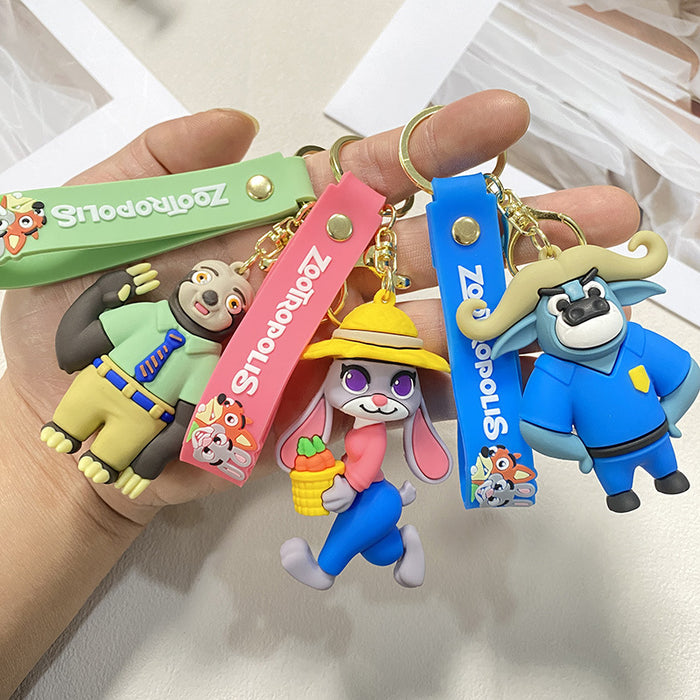 Wholesale Cartoon Keychain  Rabbit Fox Sloth Keychain