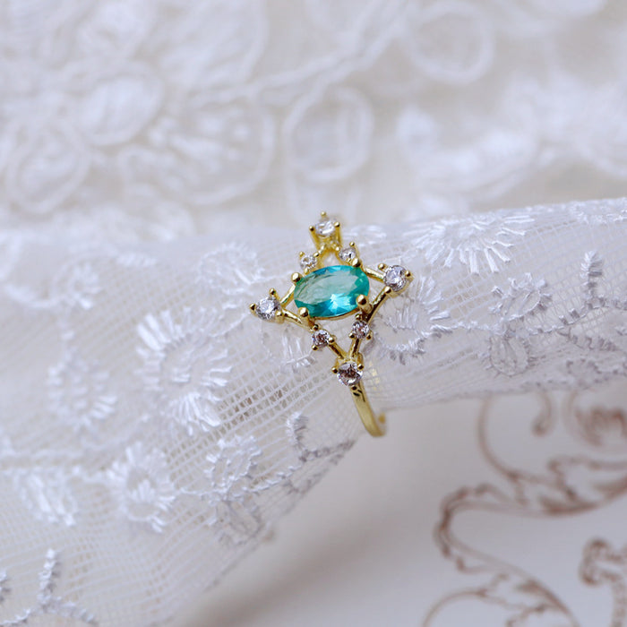 Wholesale Starry Sky Minority Hollow Light Luxury Ring Versatile Popular Ring