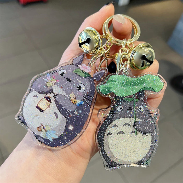 Wholesale 5 PCS Cute Cartoon Double-Sided Acrylic Keychains with Glitter