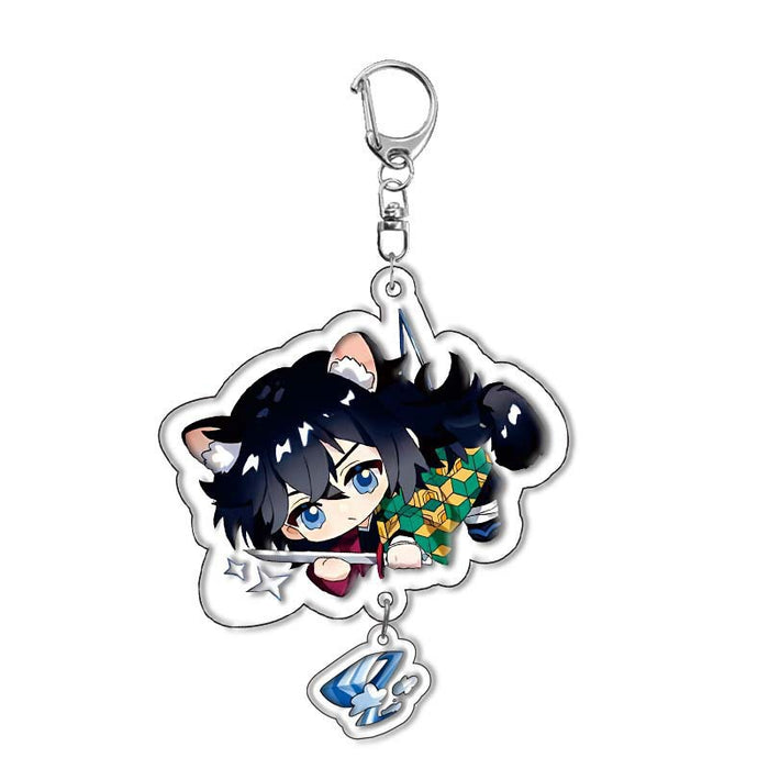 Wholesale 10pcs/set Acrylic double-sided keychain anime peripheral pendant