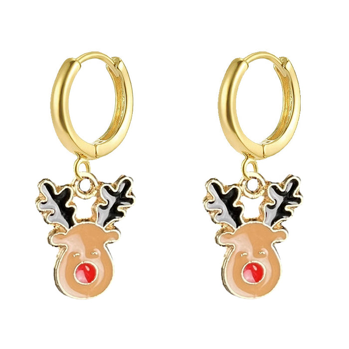Wholesale Christmas Elegant small hoop earrings